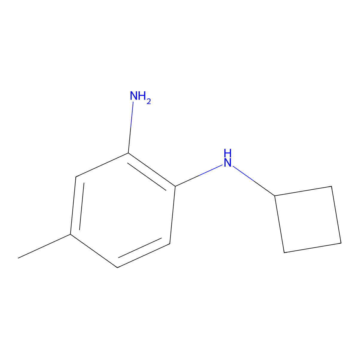n1-Cyclobutyl-4-methylbenzene-1,2-diamine molecular structure, CAS 1248390-82-0