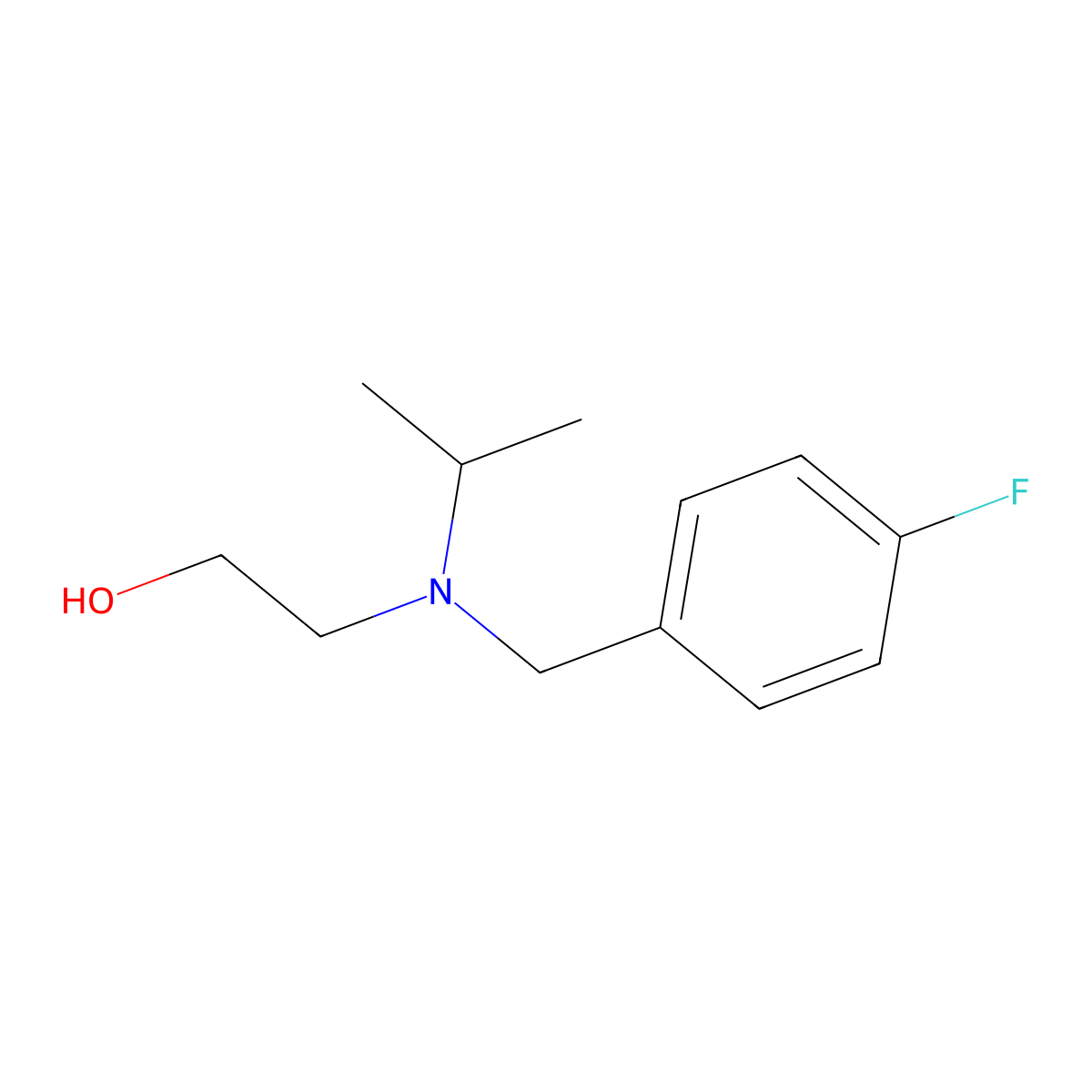 2-[(4-Fluoro-benzyl)-isopropyl-amino]-ethanol molecular structure, CAS 1248394-44-6