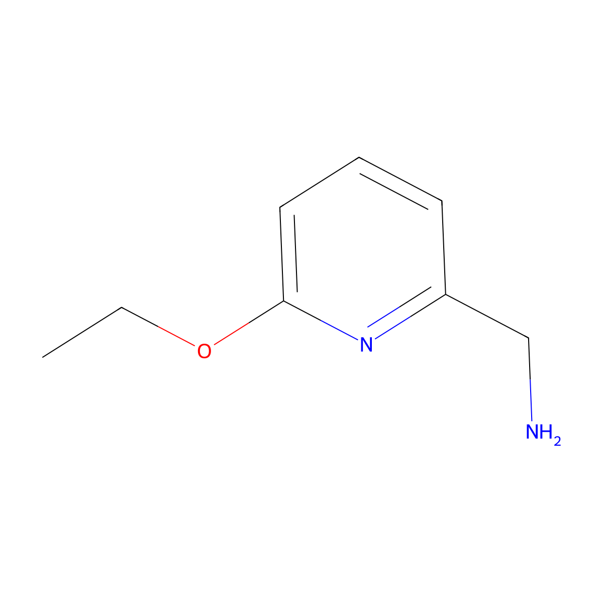 1-(6-Ethoxypyridin-2-yl)methanamine molecular structure, CAS 1248397-68-3
