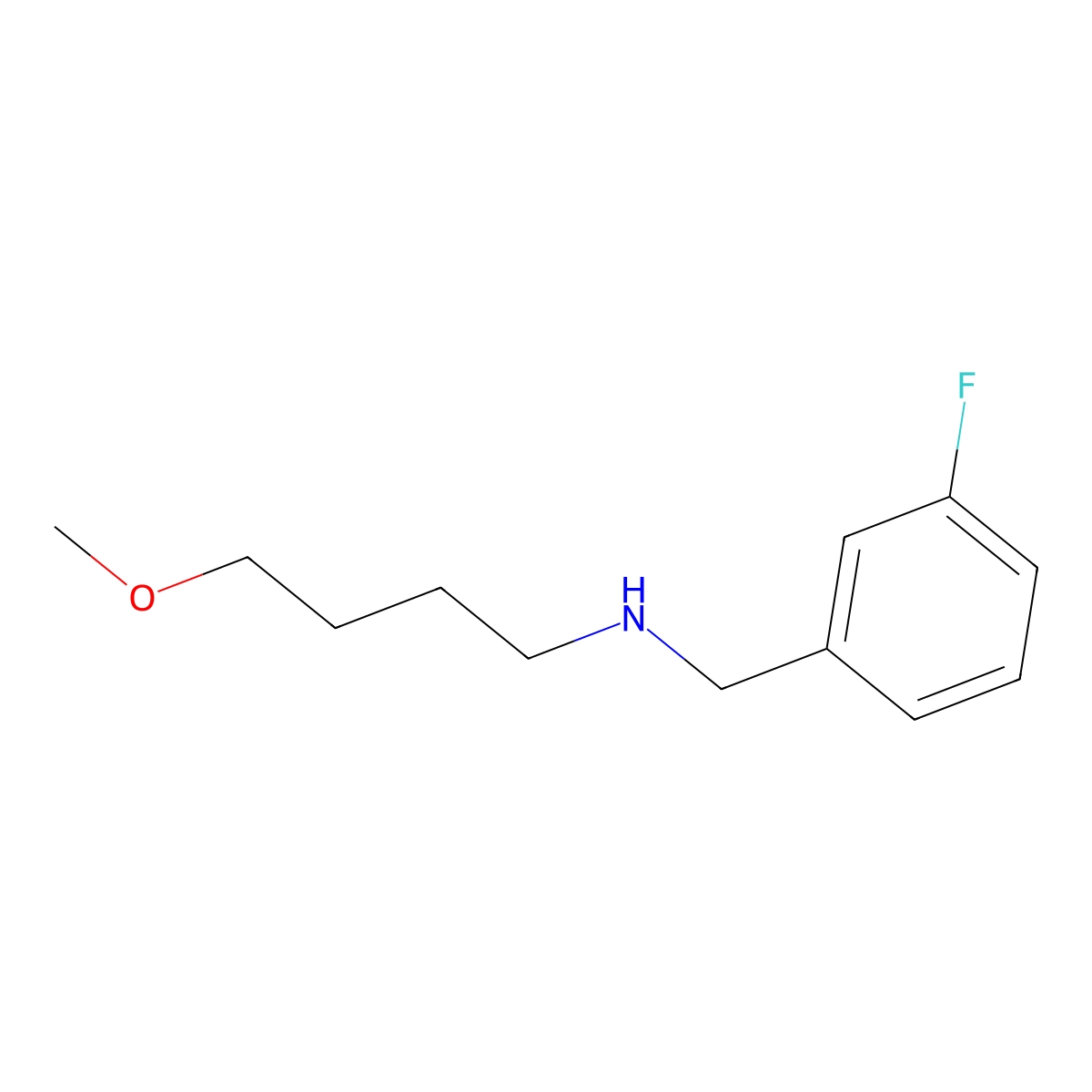 [(3-Fluorophenyl)methyl](4-methoxybutyl)amine molecular structure, CAS 1248398-58-4