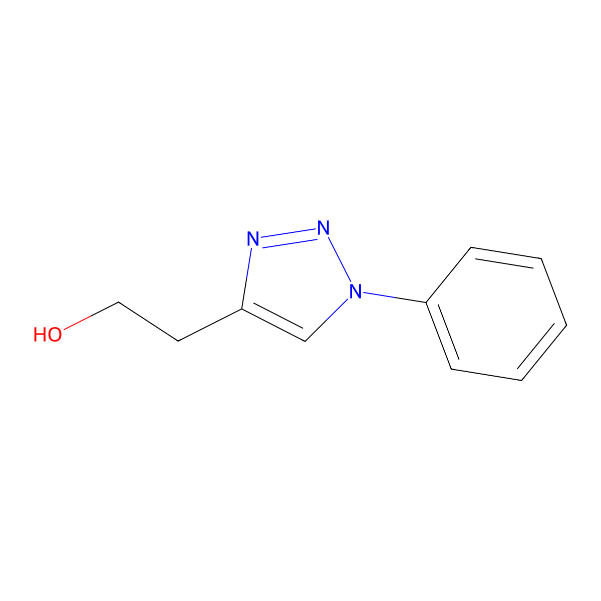 2-(1-phenyl-1H-1,2,3-triazol-4-yl)ethan-1-ol molecular structure, CAS 1248403-05-5