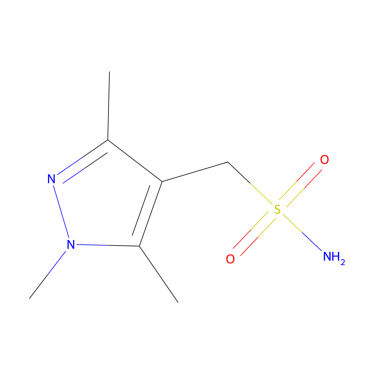 (Trimethyl-1H-pyrazol-4-YL)methanesulfonamide molecular structure, CAS 1248404-20-7