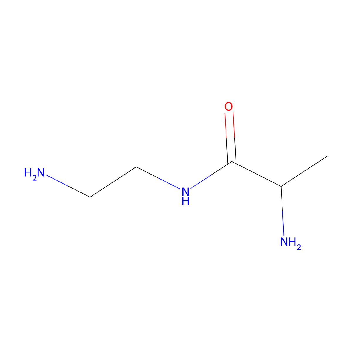 2-amino-N-(2-aminoethyl)propanamide molecular structure, CAS 1248404-45-6