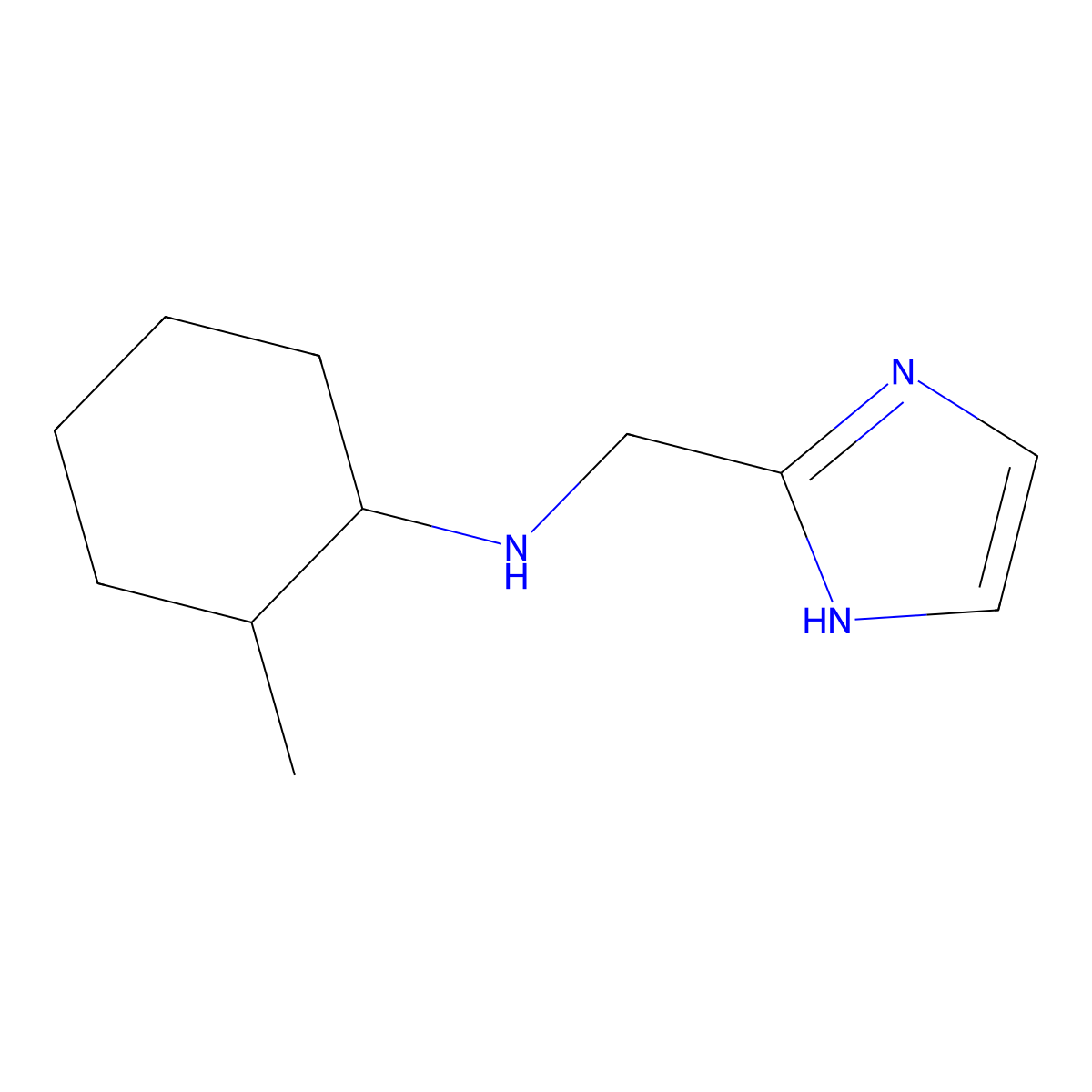 N-[(1H-imidazol-2-yl)methyl]-2-methylcyclohexan-1-amine molecular structure, CAS 1248408-49-2