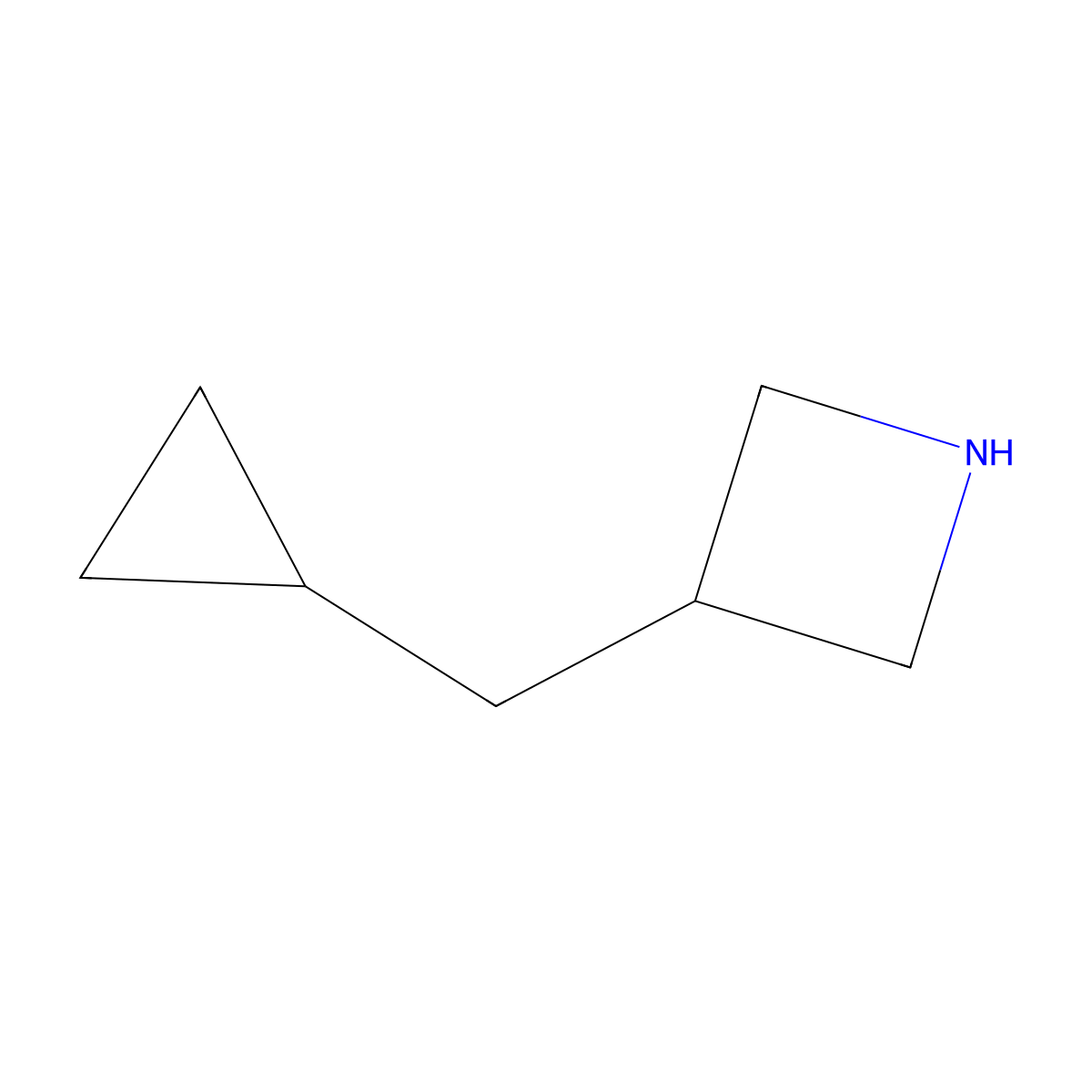 3-(Cyclopropylmethyl)azetidine molecular structure, CAS 1248411-37-1