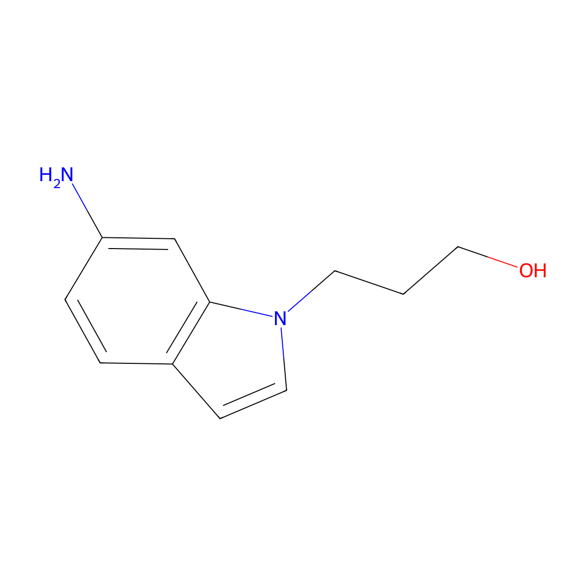 3-(6-Amino-1H-indol-1-YL)propan-1-OL molecular structure, CAS 1248413-00-4