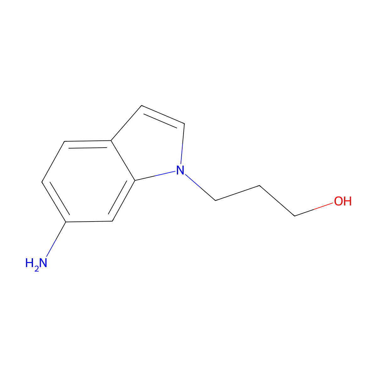 3-(6-Amino-1H-indol-1-YL)propan-1-OL molecular structure, CAS 1248413-00-4