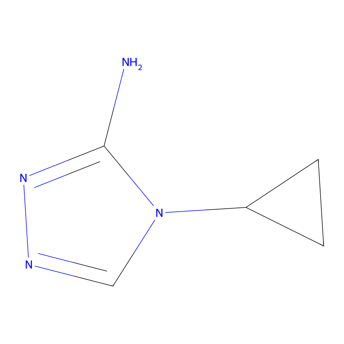4-cyclopropyl-4H-1,2,4-triazol-3-amine molecular structure, CAS 1248414-32-5