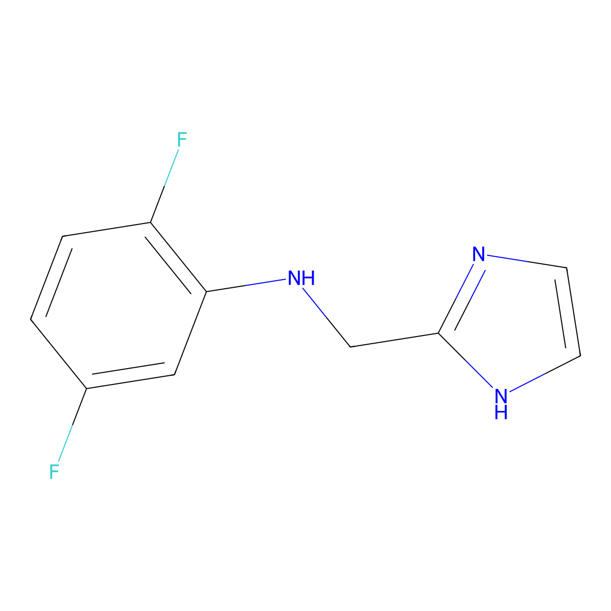 2,5-difluoro-N-(1H-imidazol-2-ylmethyl)aniline molecular structure, CAS 1248416-43-4