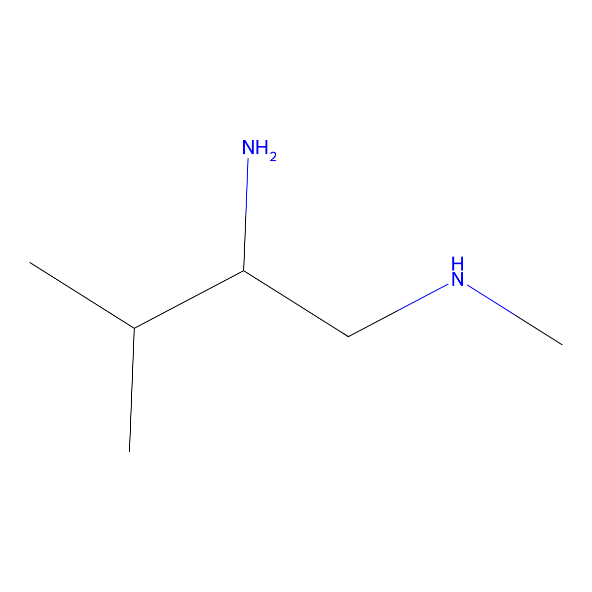 (2-Amino-3-methylbutyl)(methyl)amine molecular structure, CAS 1248416-62-7