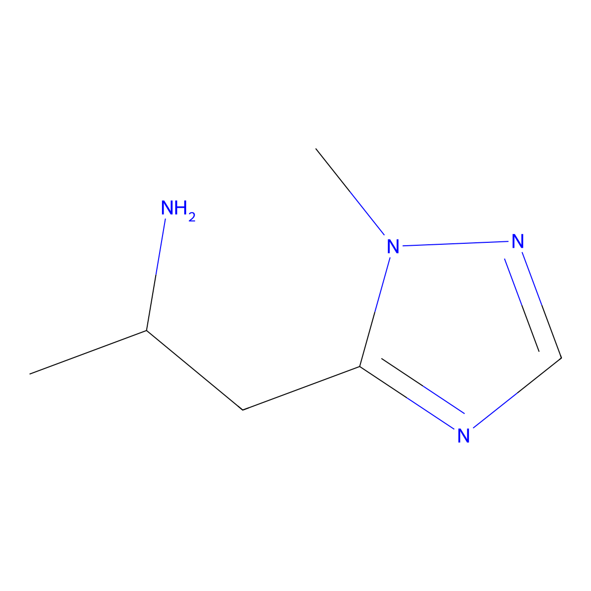 1-(1-methyl-1H-1,2,4-triazol-5-yl)propan-2-amine molecular structure, CAS 1248417-14-2