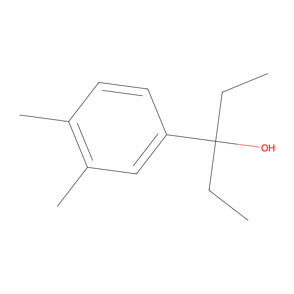 3-(3,4-Dimethylphenyl)-3-pentanol molecular structure, CAS 1248418-82-7