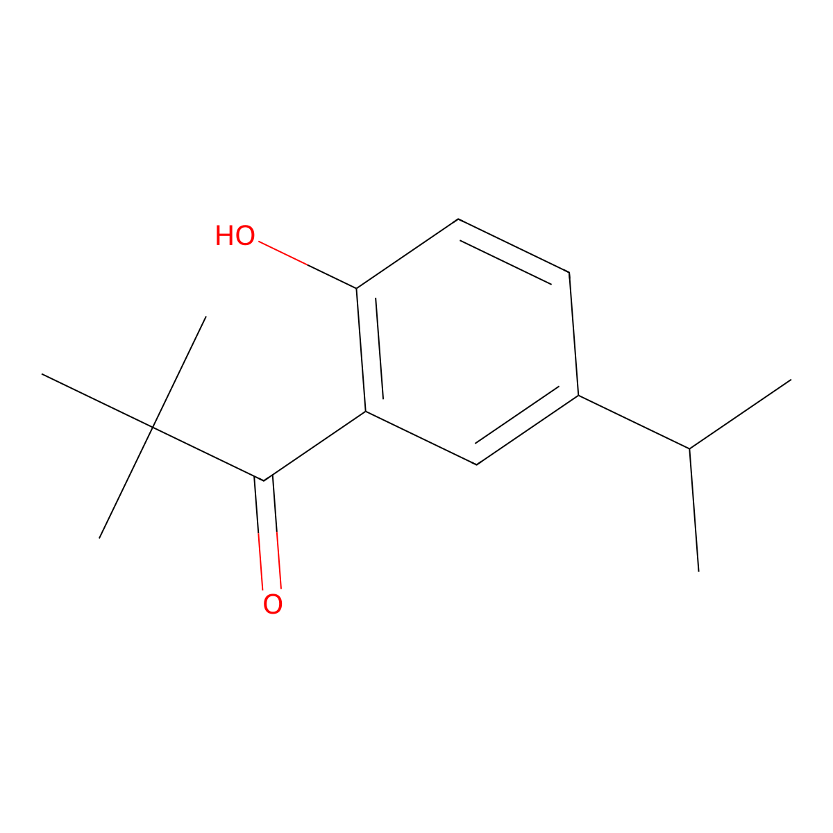 1-(2-Hydroxy-5-isopropylphenyl)-2,2-dimethylpropan-1-one molecular structure, CAS 1248419-53-5