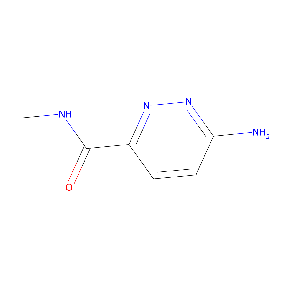 6-amino-N-methylpyridazine-3-carboxamide molecular structure, CAS 1248423-87-1