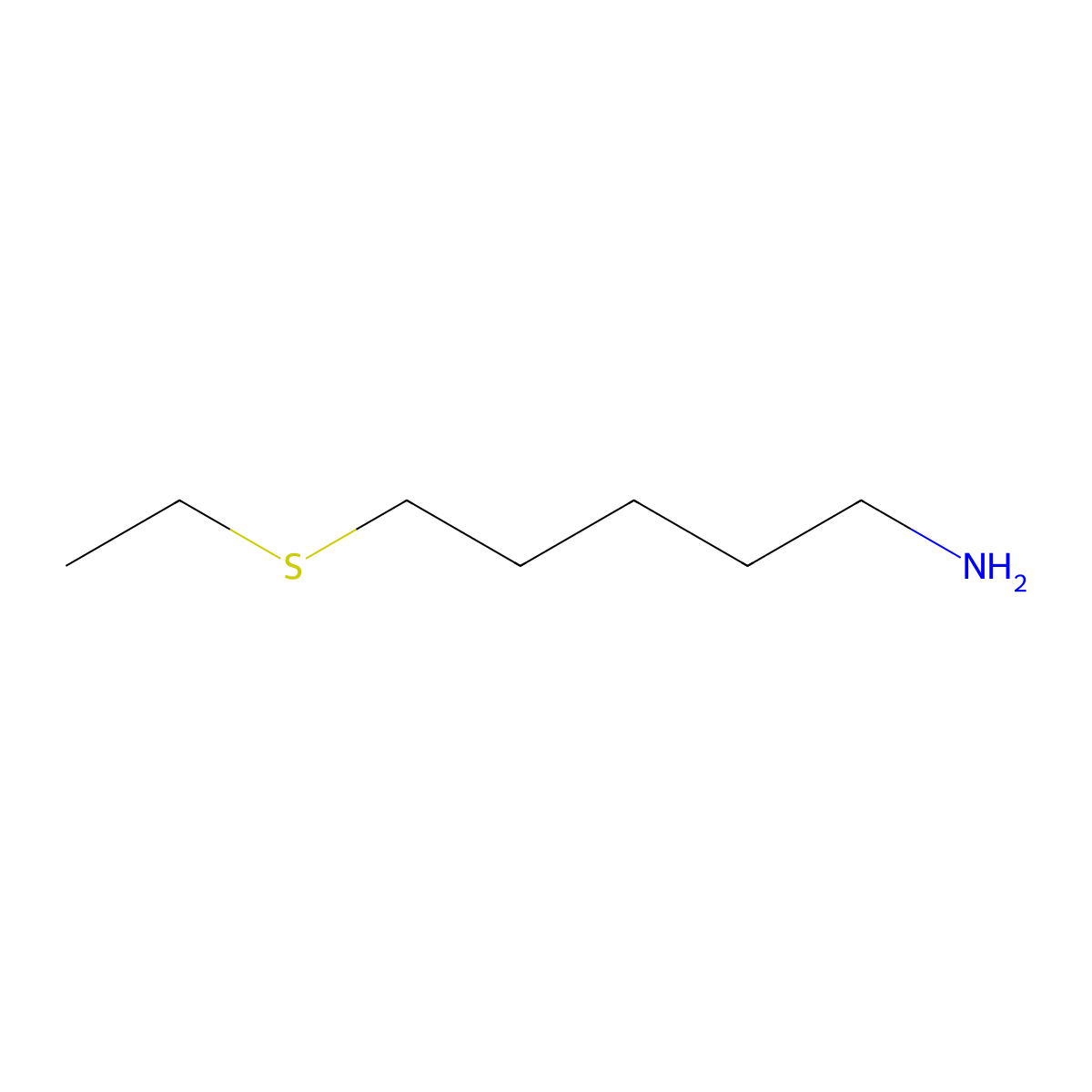 5-(Ethylsulfanyl)pentan-1-amine molecular structure, CAS 1248429-62-0
