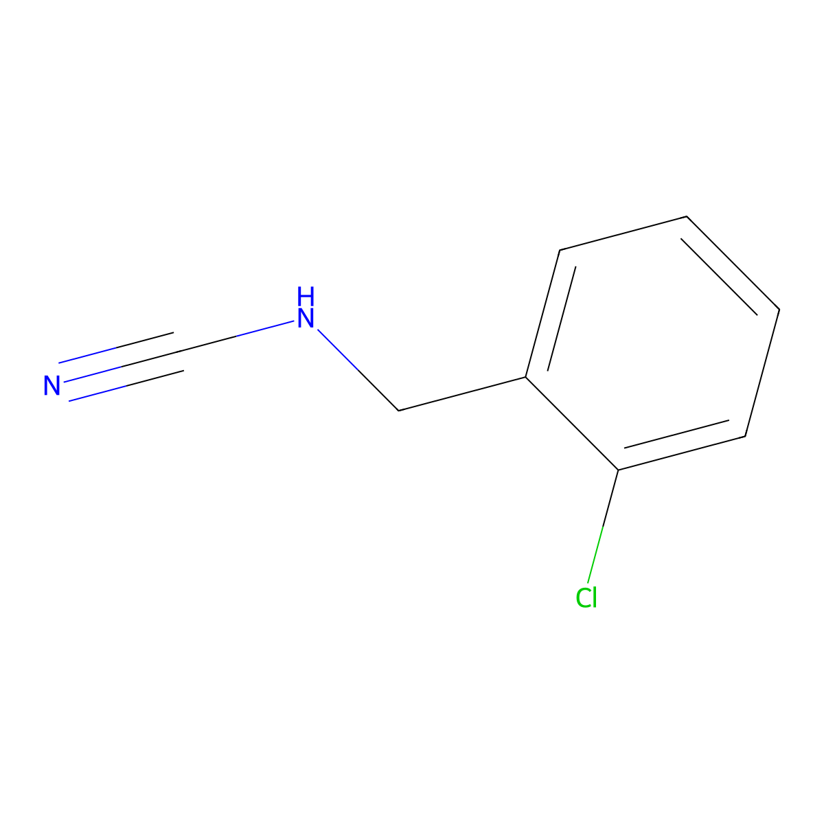 (2-Chlorobenzyl)cyanamide molecular structure, CAS 1248431-20-0