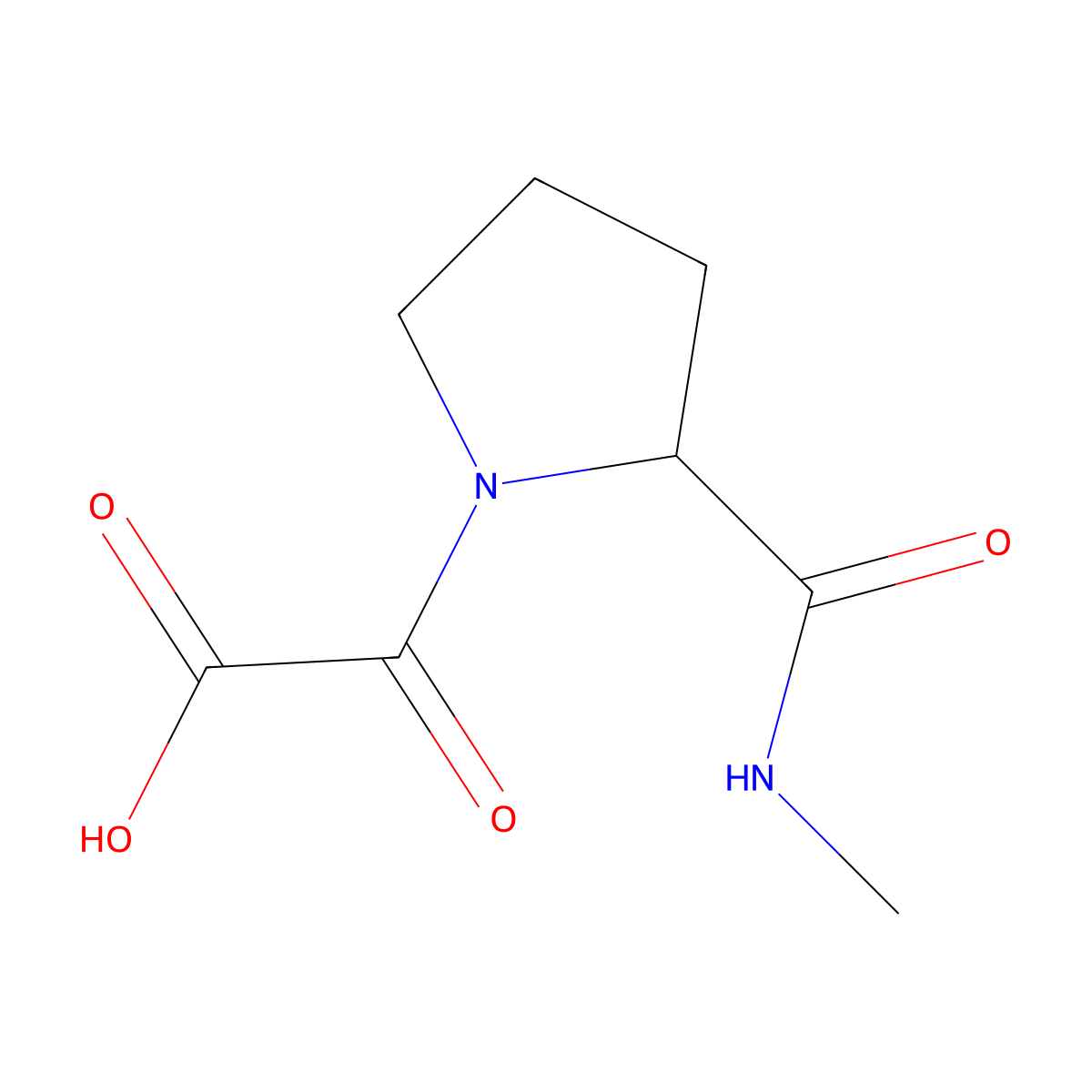 2-[2-(Methylcarbamoyl)pyrrolidin-1-yl]-2-oxoacetic acid molecular structure, CAS 1248434-10-7