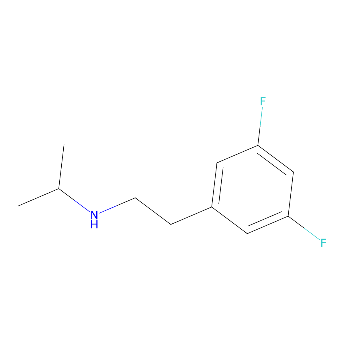 n-(3,5-Difluorophenethyl)propan-2-amine molecular structure, CAS 1248434-25-4
