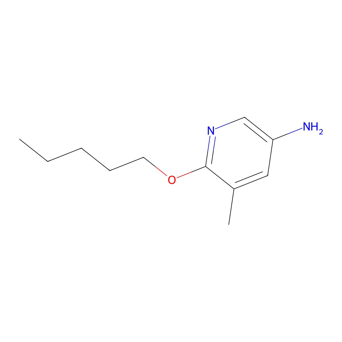 5-Methyl-6-(pentyloxy)pyridin-3-amine molecular structure, CAS 1248447-14-4