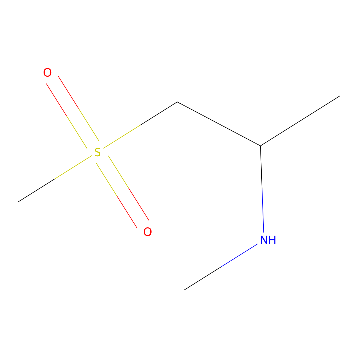 (1-Methanesulfonylpropan-2-yl)(methyl)amine molecular structure, CAS 1248451-56-0