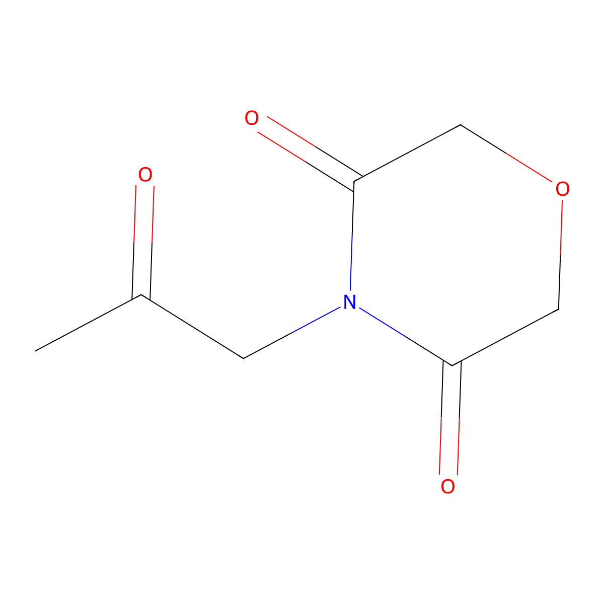 4-(2-Oxopropyl)morpholine-3,5-dione molecular structure, CAS 1248462-62-5