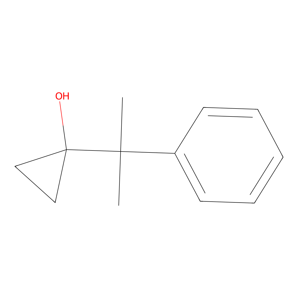 1-(2-Phenylpropan-2-yl)cyclopropan-1-ol molecular structure, CAS 1248462-64-7