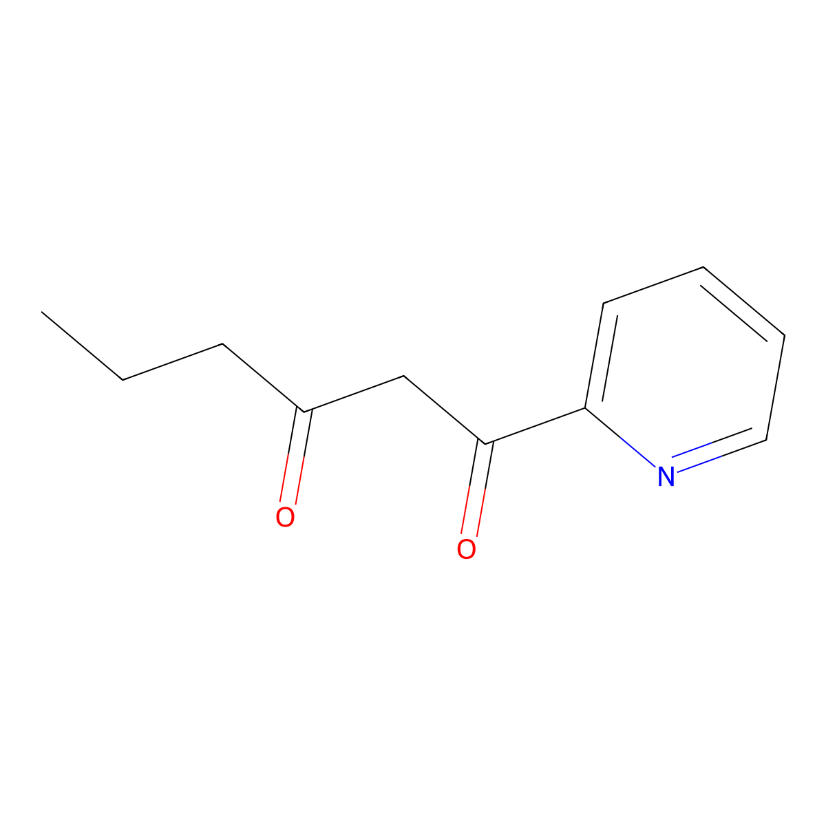 1-(Pyridin-2-yl)hexane-1,3-dione molecular structure, CAS 1248465-32-8