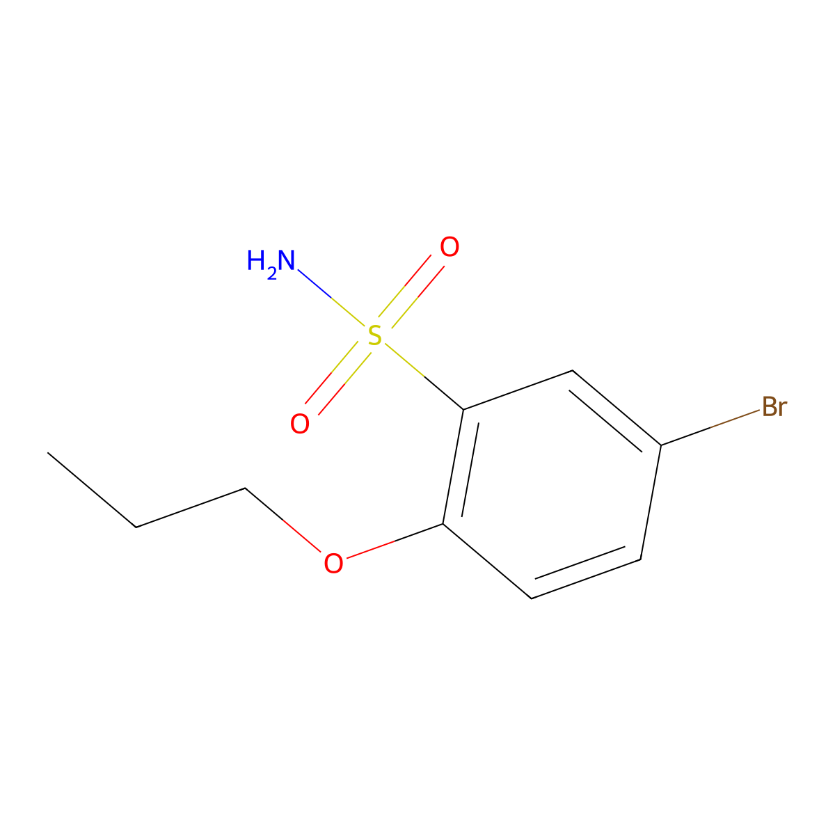 5-Bromo-2-propoxybenzene-1-sulfonamide molecular structure, CAS 1248465-41-9