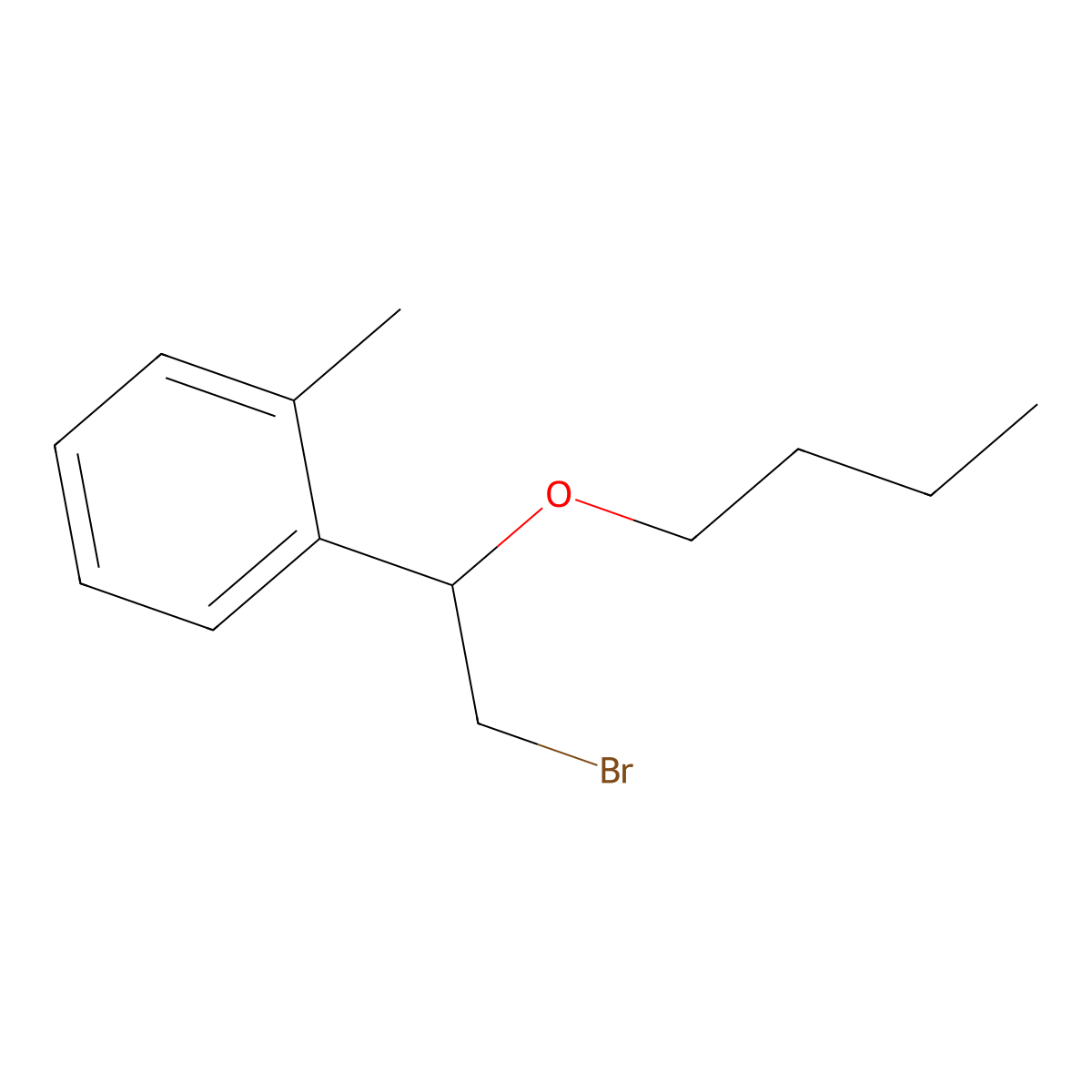 1-(2-Bromo-1-butoxyethyl)-2-methylbenzene molecular structure, CAS 1248470-45-2