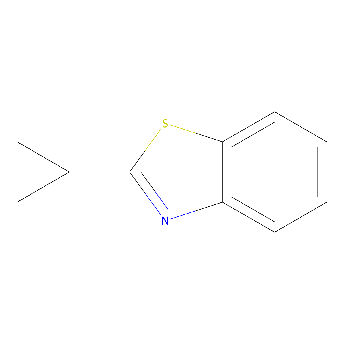 2-Cyclopropyl-1,3-benzothiazole molecular structure, CAS 1248473-57-5