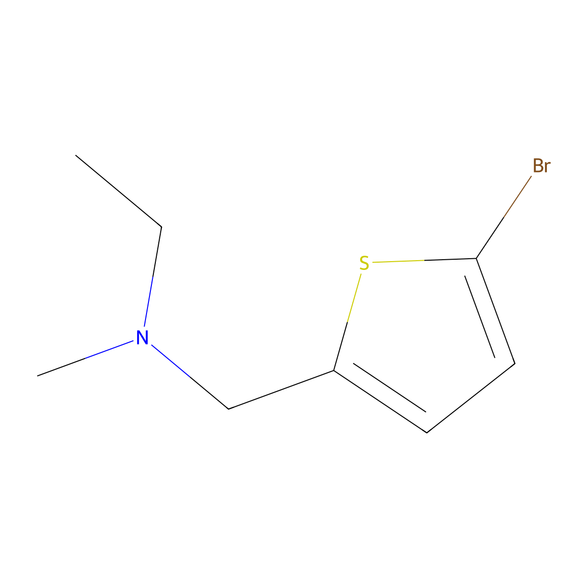 [(5-Bromothiophen-2-yl)methyl](ethyl)methylamine molecular structure, CAS 1248479-69-7