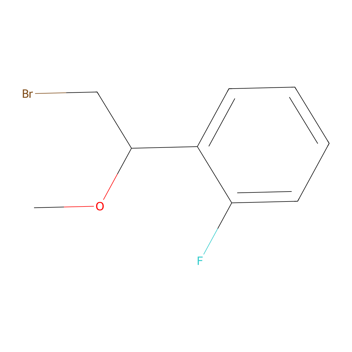 1-(2-Bromo-1-methoxyethyl)-2-fluorobenzene molecular structure, CAS 1248479-92-6