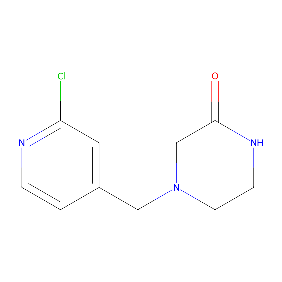 4-[(2-Chloropyridin-4-yl)methyl]piperazin-2-one molecular structure, CAS 1248482-82-7