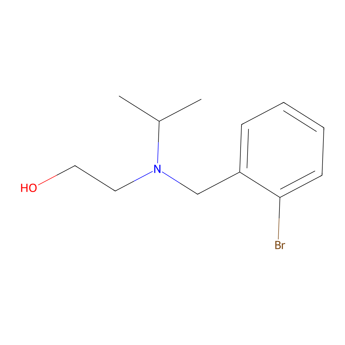 2-[(2-Bromo-benzyl)-isopropyl-amino]-ethanol molecular structure, CAS 1248485-27-9