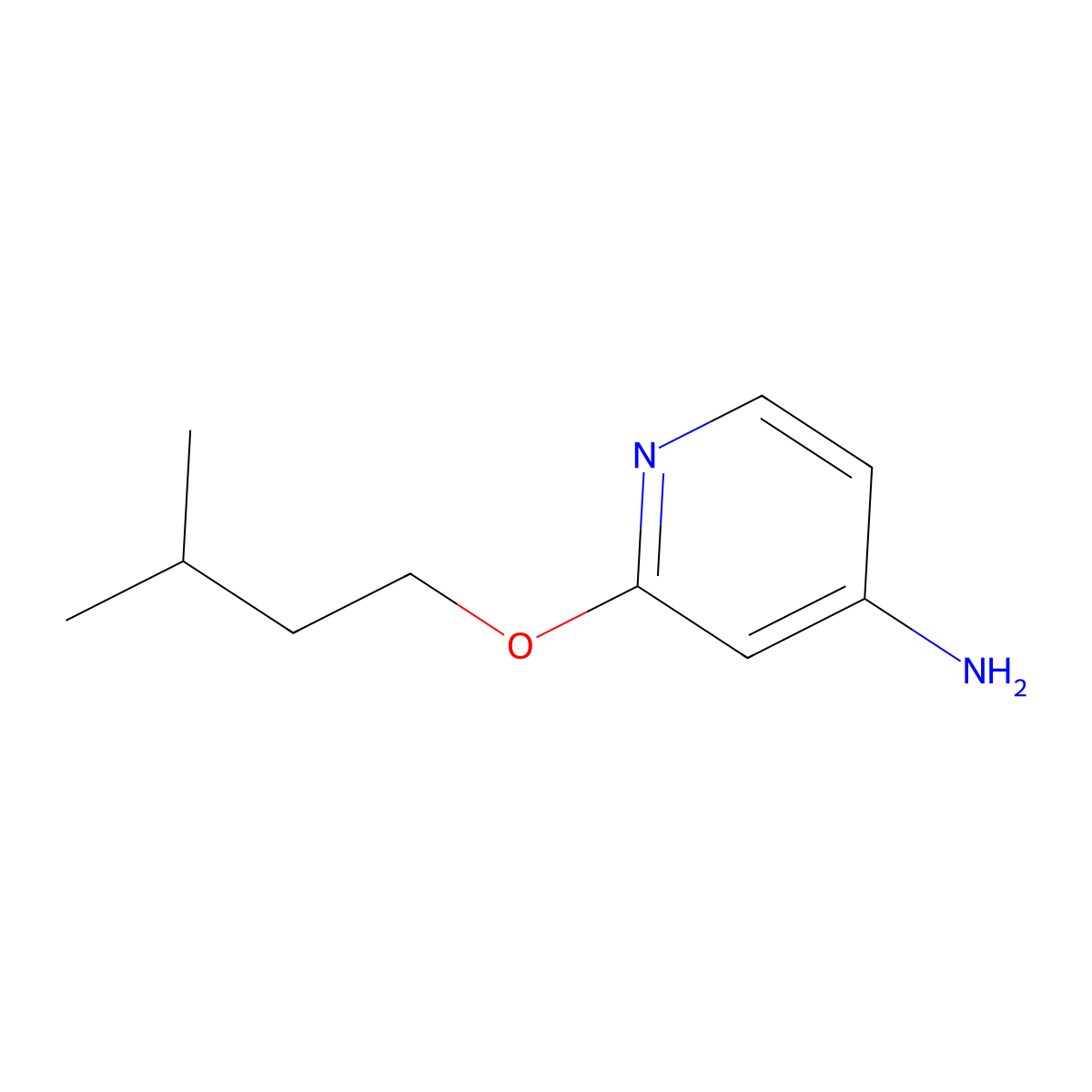 2-(Isopentyloxy)pyridin-4-amine molecular structure, CAS 1248487-25-3