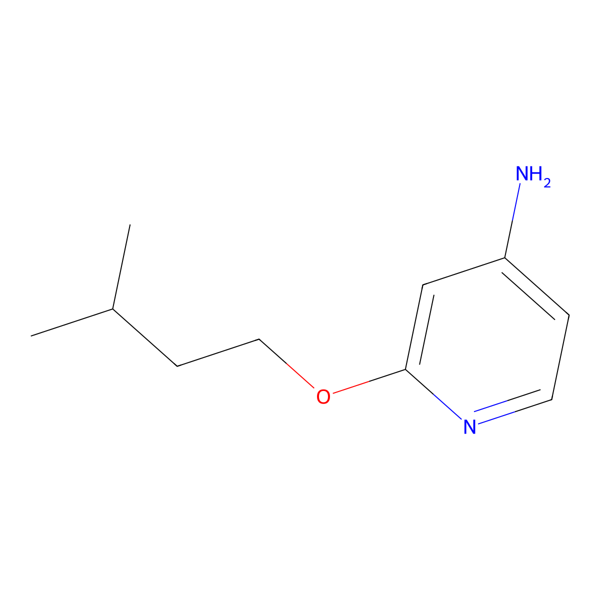 2-(Isopentyloxy)pyridin-4-amine molecular structure, CAS 1248487-25-3