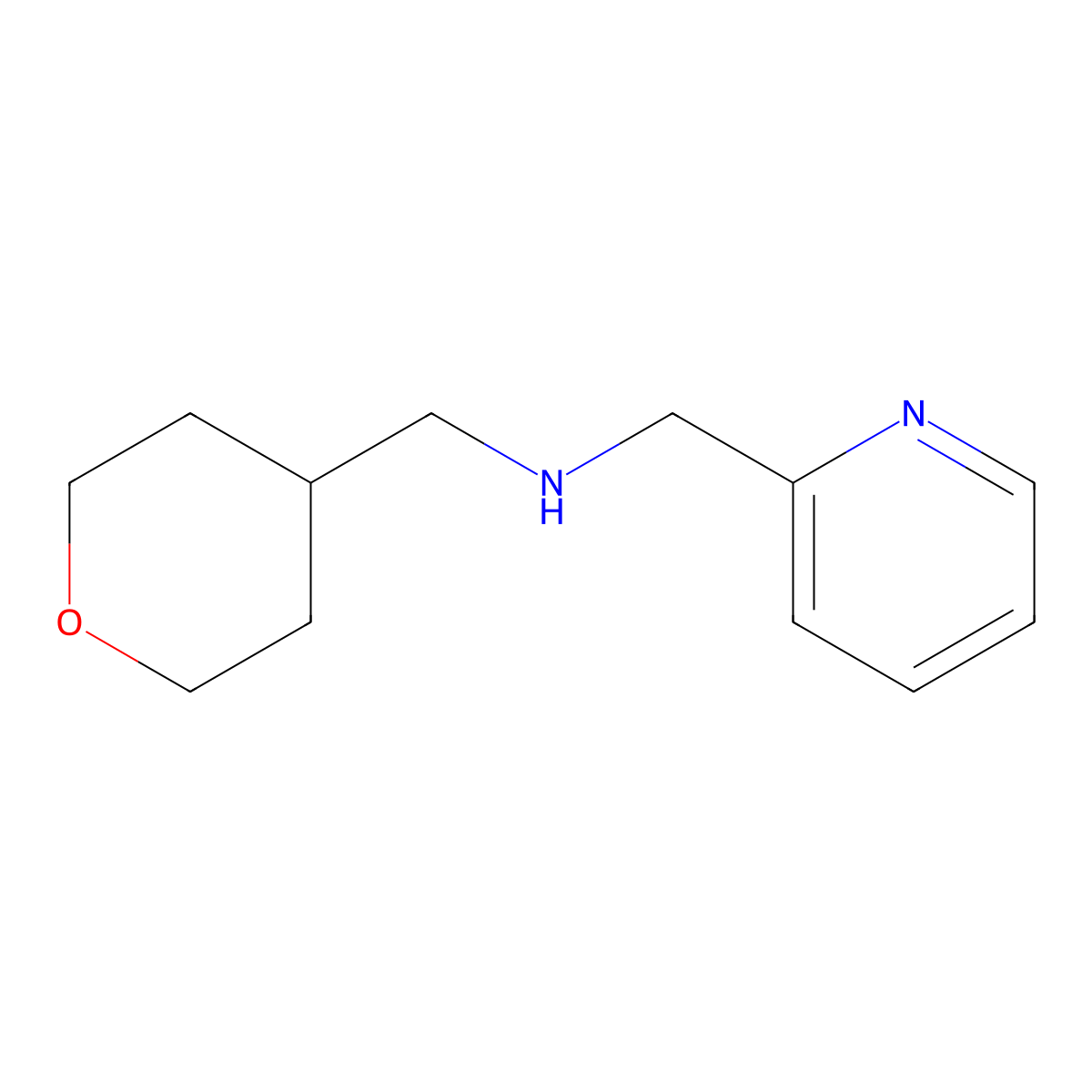 [(Oxan-4-yl)methyl][(pyridin-2-yl)methyl]amine molecular structure, CAS 1248488-38-1