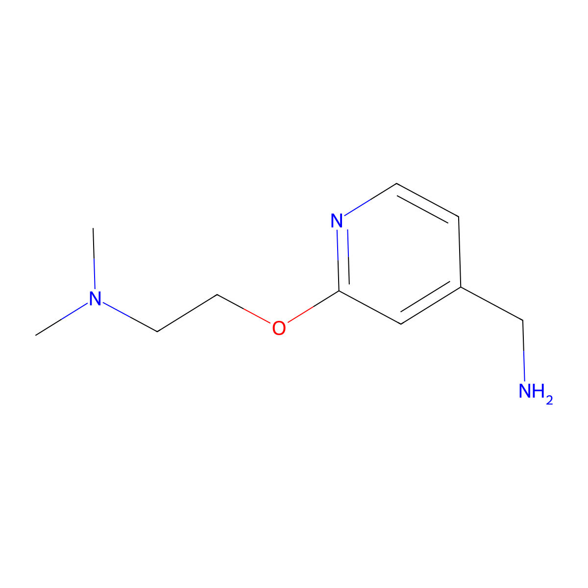 {2-[2-(Dimethylamino)ethoxy]pyridin-4-yl}methanamine molecular structure, CAS 1248489-19-1