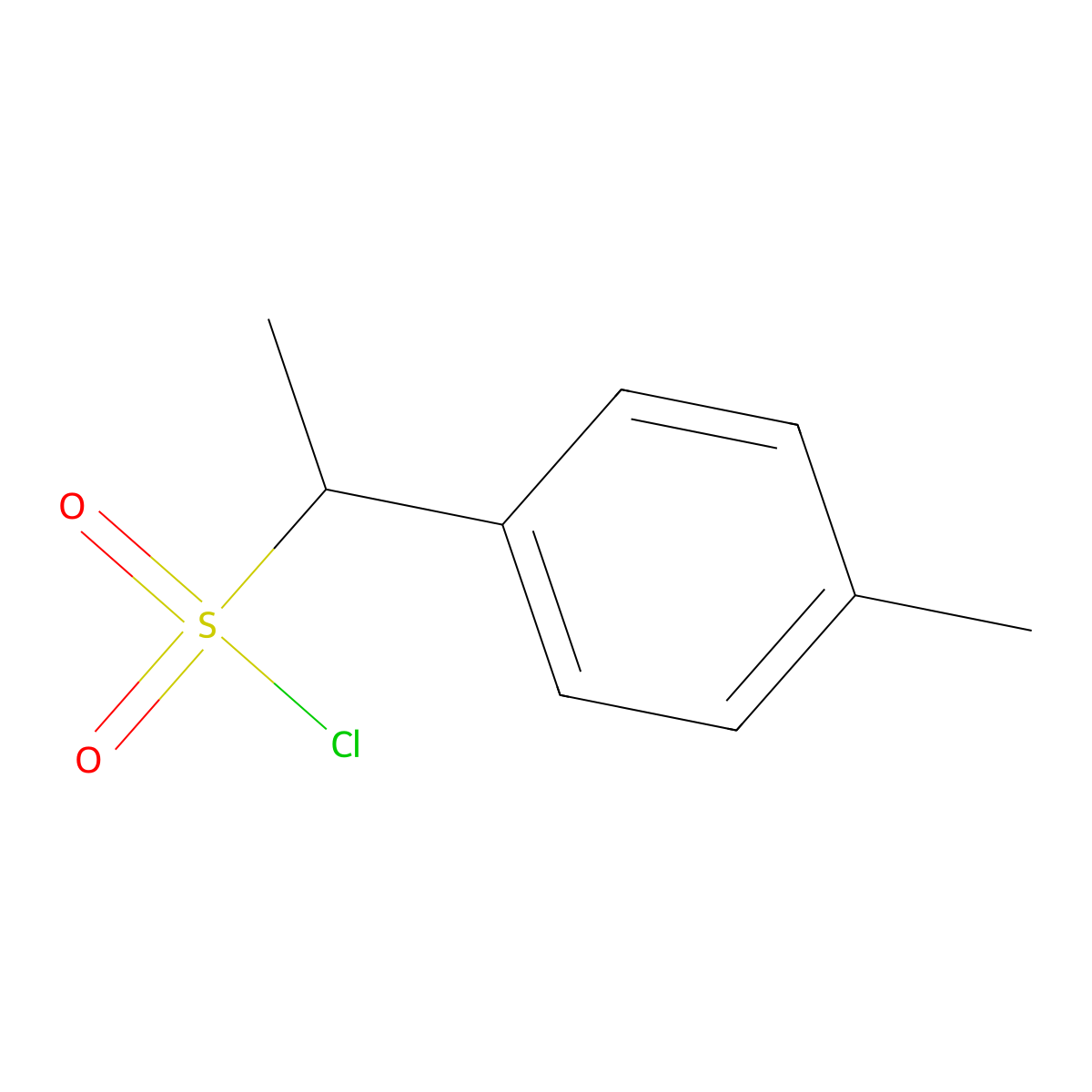 1-(4-Methylphenyl)ethanesulfonyl chloride molecular structure, CAS 1248493-77-7