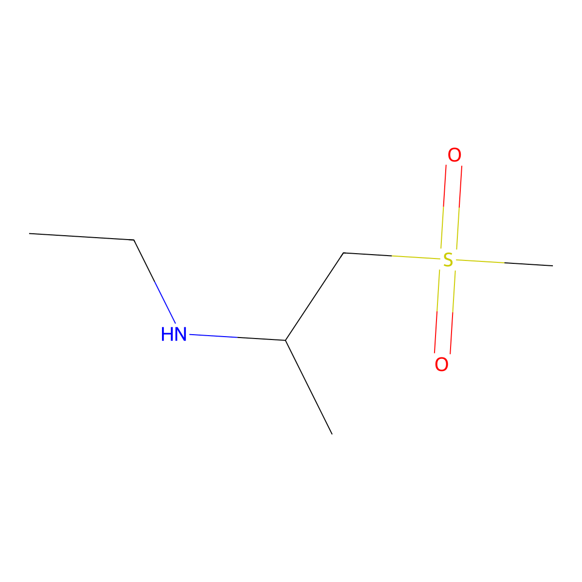 Ethyl(1-methanesulfonylpropan-2-yl)amine molecular structure, CAS 1248494-10-1