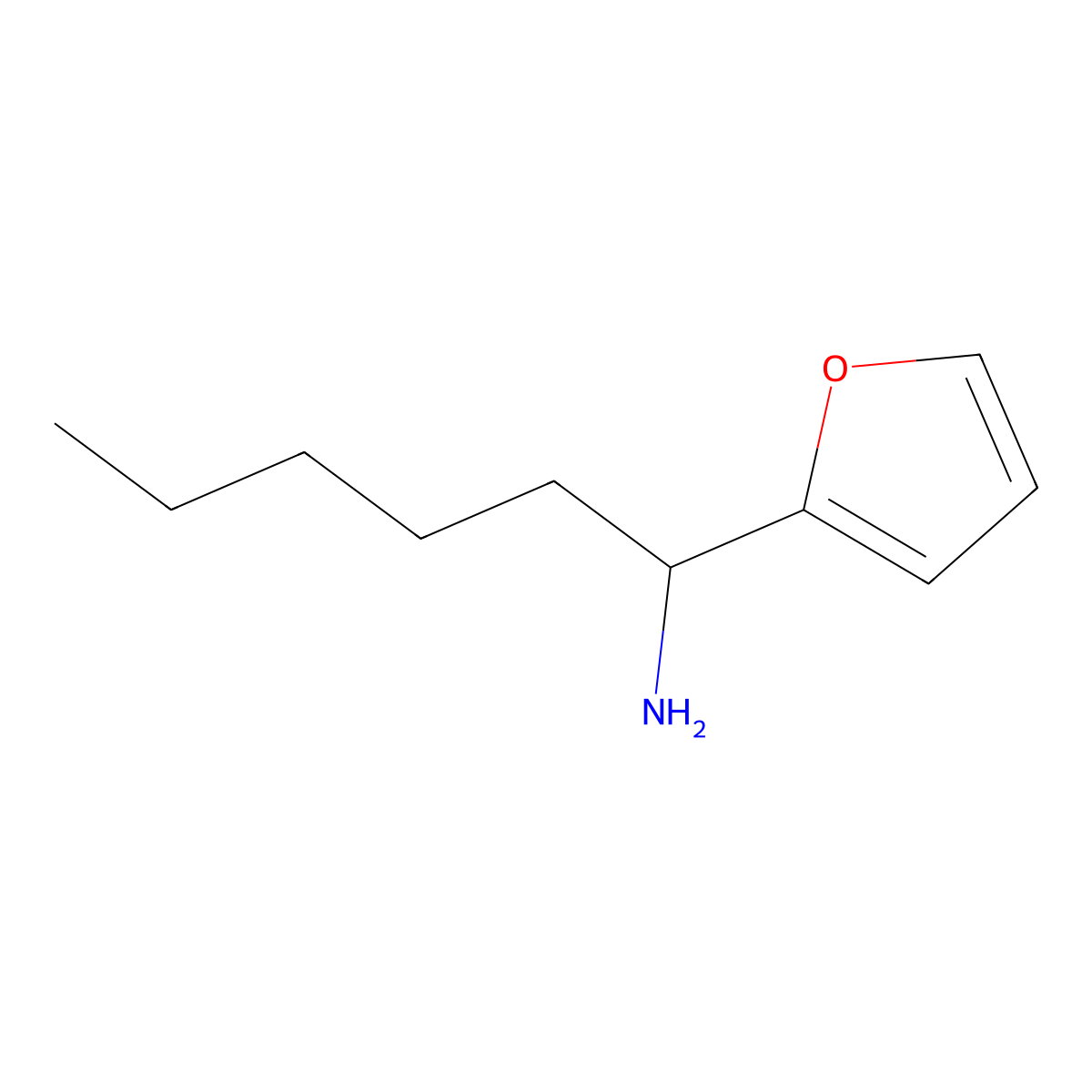 1-(Furan-2-yl)hexan-1-amine molecular structure, CAS 1248506-08-2
