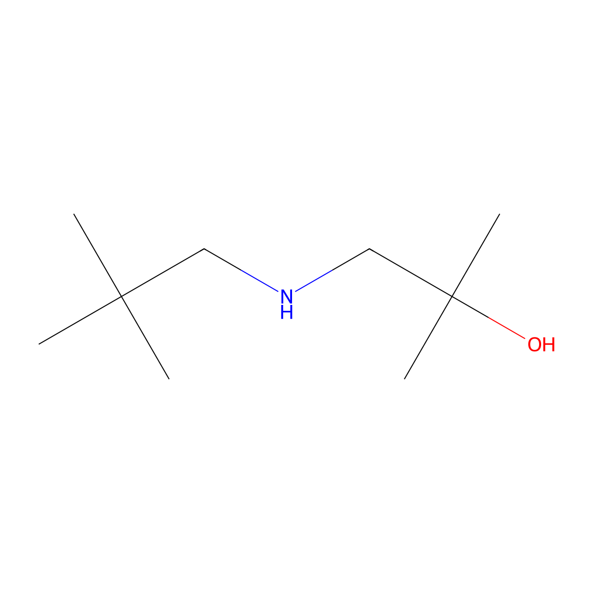 1-[(2,2-Dimethylpropyl)amino]-2-methylpropan-2-ol molecular structure, CAS 1248507-24-5