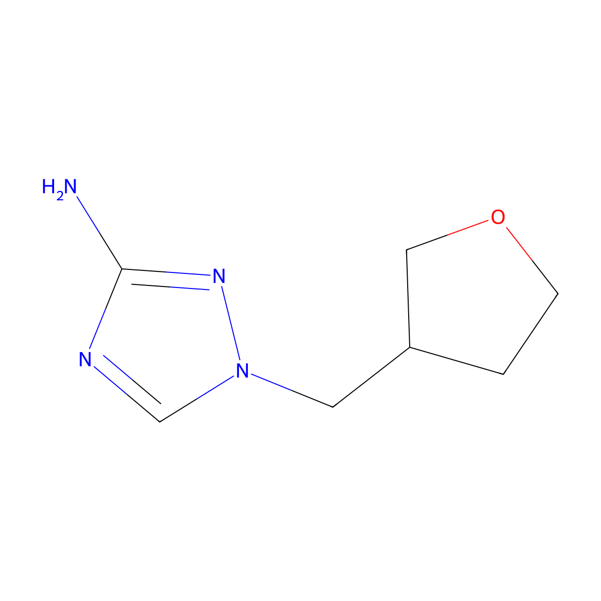 1-((Tetrahydrofuran-3-yl)methyl)-1h-1,2,4-triazol-3-amine molecular structure, CAS 1248507-25-6