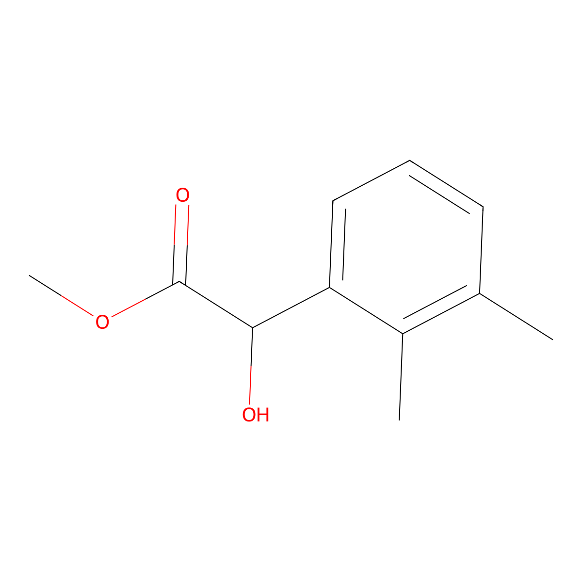 Methyl 2-(2,3-dimethylphenyl)-2-hydroxyacetate molecular structure, CAS 1248507-45-0