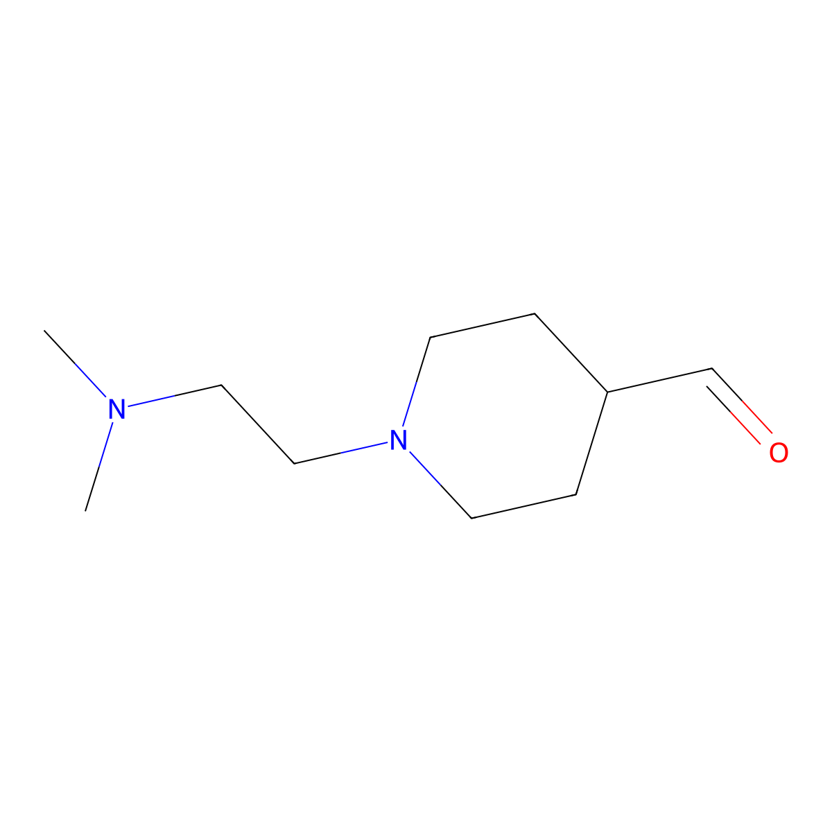 1-[2-(Dimethylamino)ethyl]piperidine-4-carbaldehyde molecular structure, CAS 1248507-54-1
