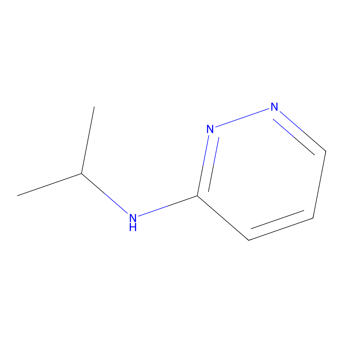 N-Isopropylpyridazin-3-amine molecular structure, CAS 1248509-73-0