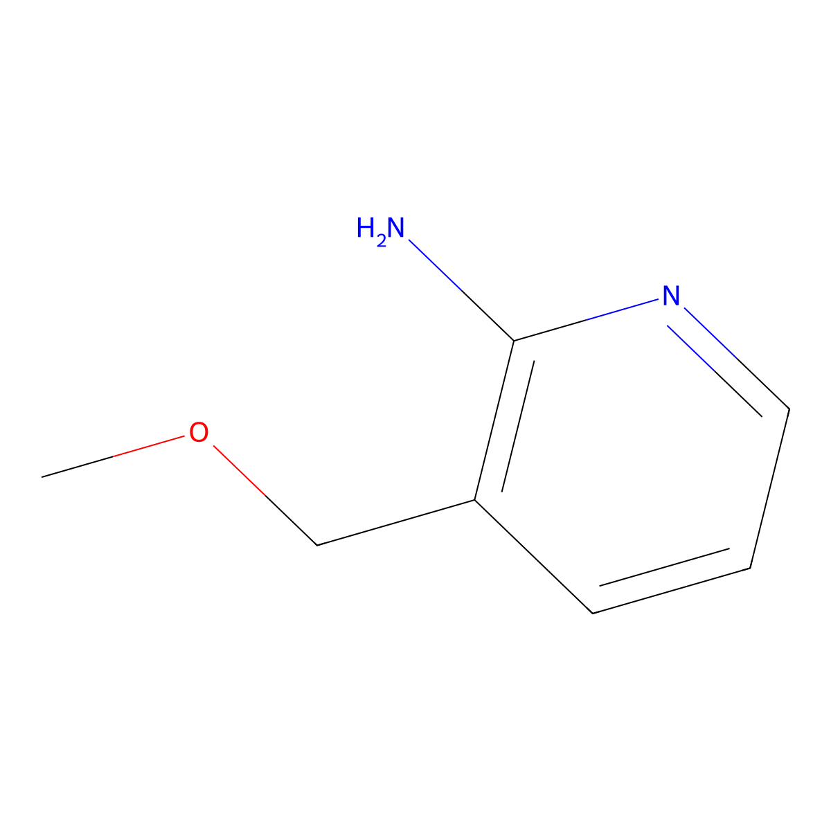 3-(Methoxymethyl)pyridin-2-amine molecular structure, CAS 1248511-27-4