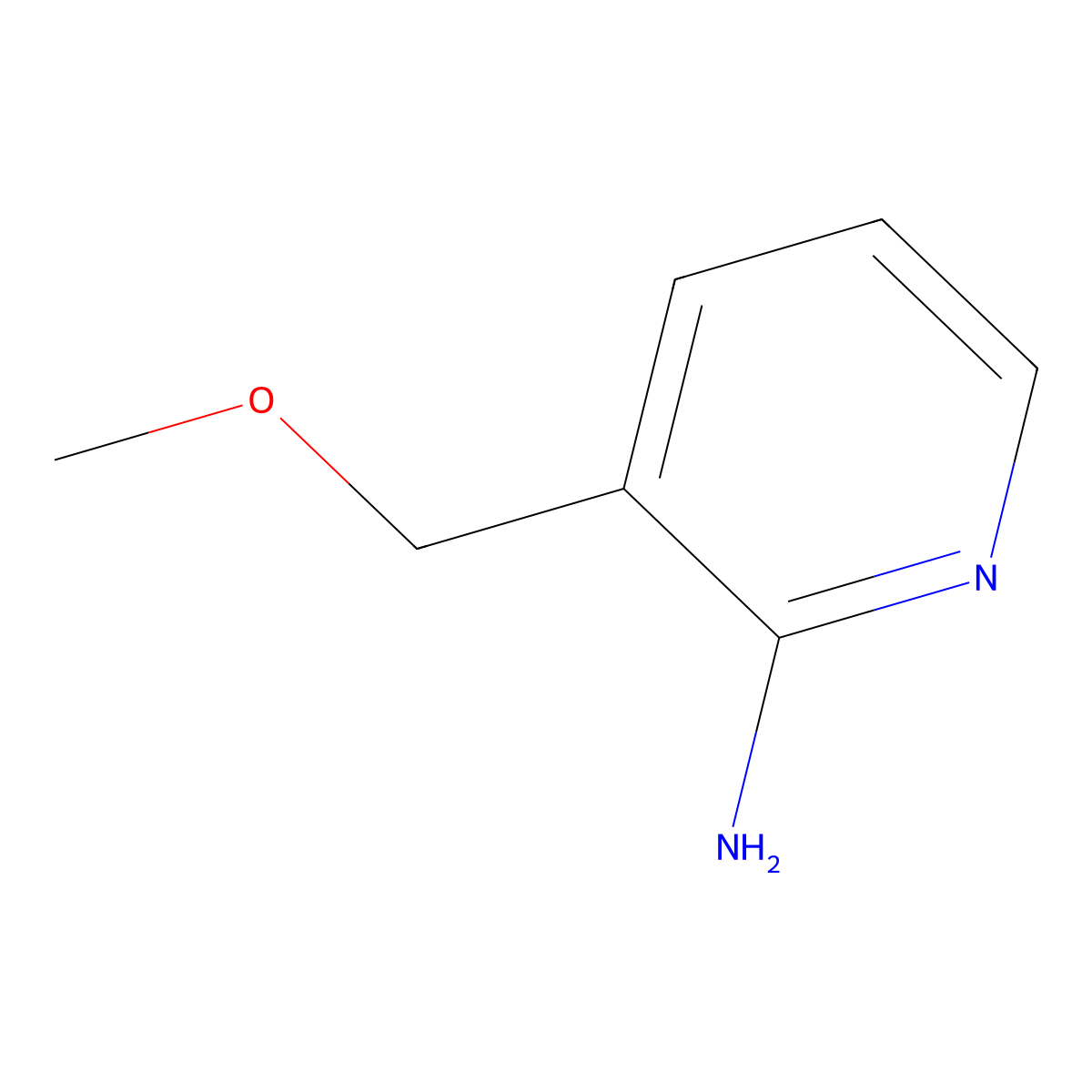 3-(Methoxymethyl)pyridin-2-amine molecular structure, CAS 1248511-27-4