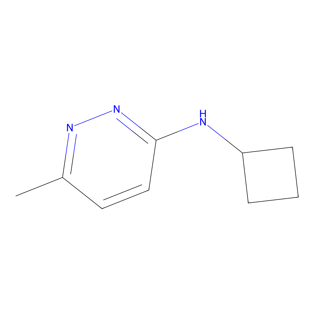 N-cyclobutyl-6-methylpyridazin-3-amine molecular structure, CAS 1248513-03-2
