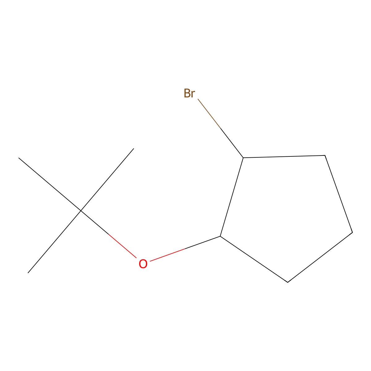 1-Bromo-2-(tert-butoxy)cyclopentane molecular structure, CAS 1248513-85-0